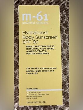 New M-61 Powerful Skincare Hydraboost Body Sunscreen SPF 30~5.07fl oz~Exp 4/27